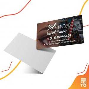 Cartão de Visita - Promoção 3.000 - Couchê 250g 5x9cm - 4x0 (somente frente) - Verniz total frente - Corte reto - 3.000 unidades