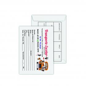 Envelopes Personalizados - Sulfite 75g 11x17cm - 4x4 (Colorido frente e verso)  - Impressão à Jato 